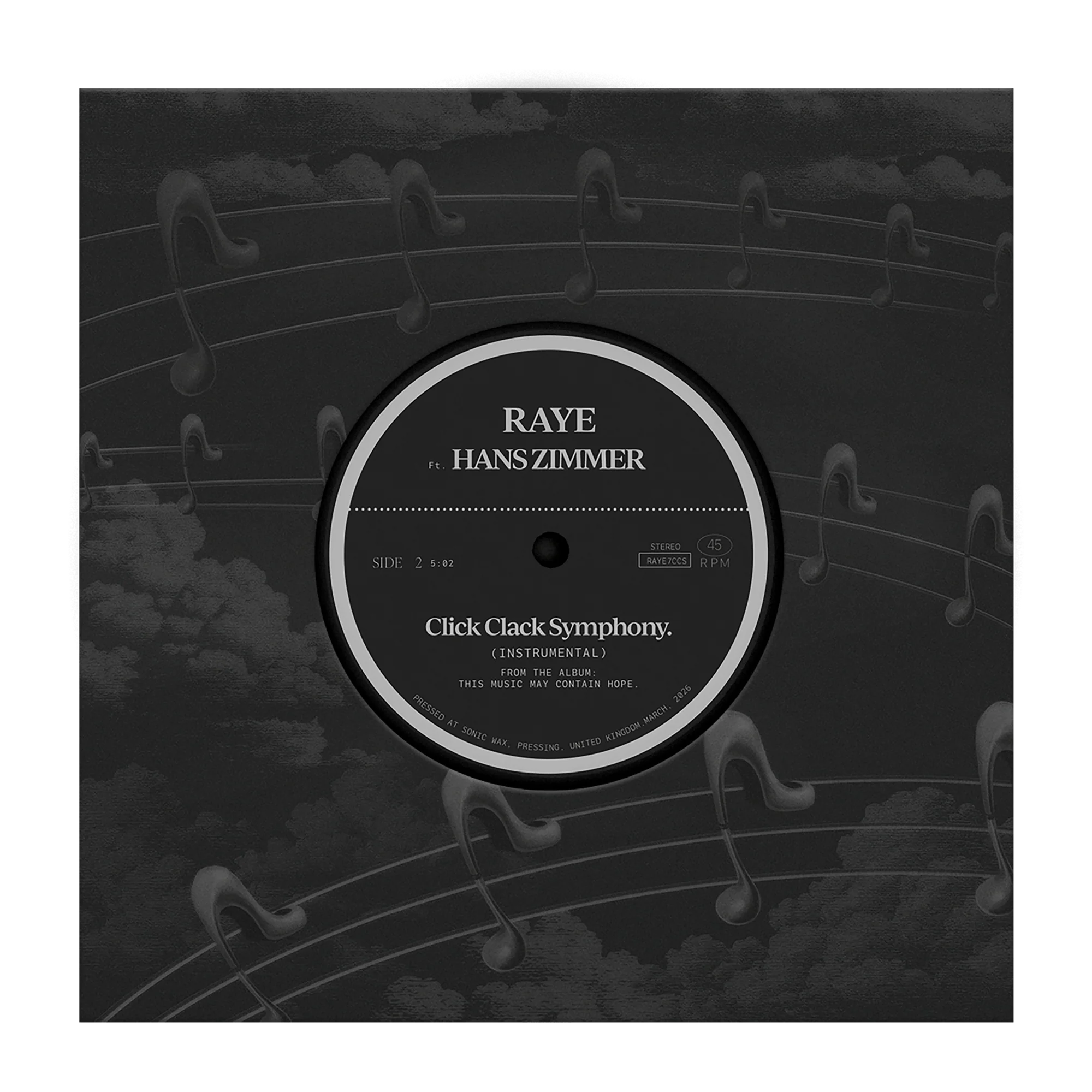 Click Clack Symphony. Ft. Hans Zimmer. 7” Vinyl - Image 4